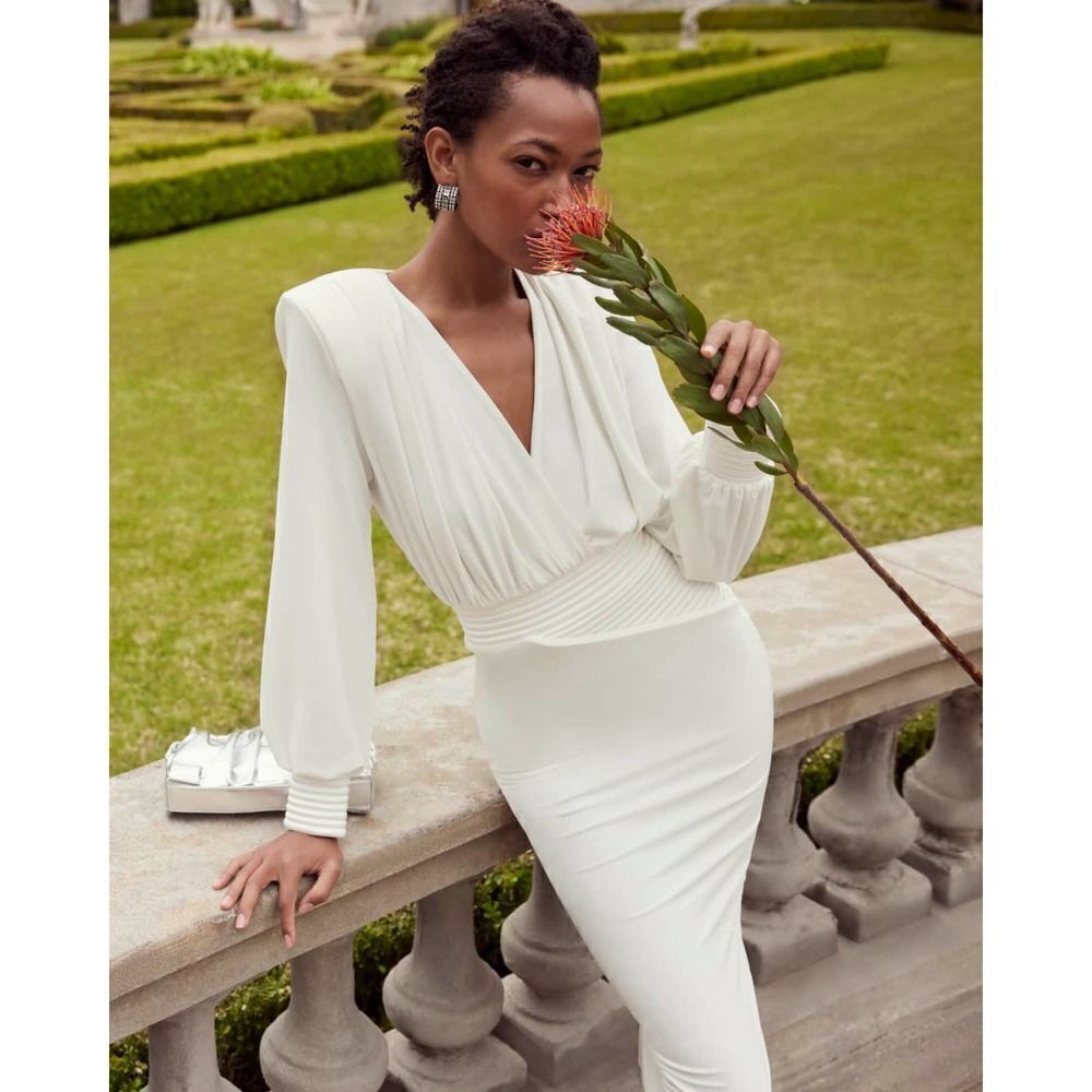 ZHIVAGO Lover Man Cocktail Dress white US8